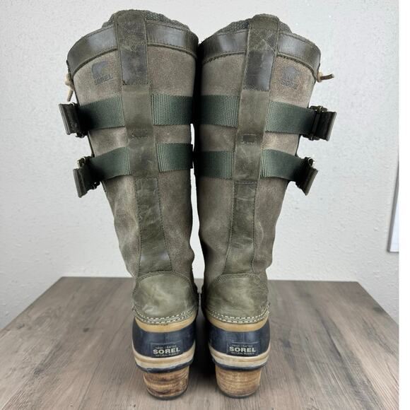 Sorel Conquest Carly II Green Women’s size 10 - Picture 5 of 9